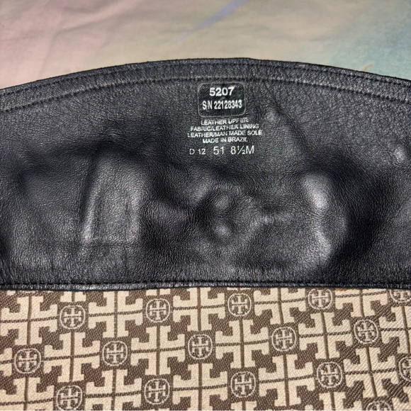 Tory Burch Nadine Riding Boots Black Leather 8.5 - Picture 6 of 11